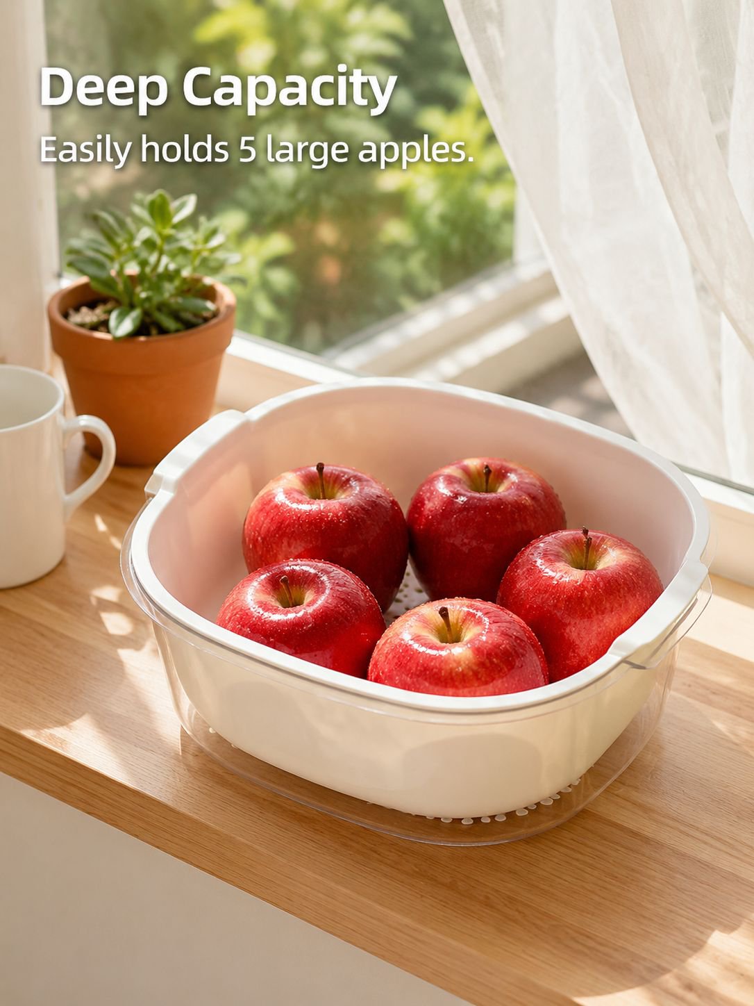 Stackable drain basket for efficient washing