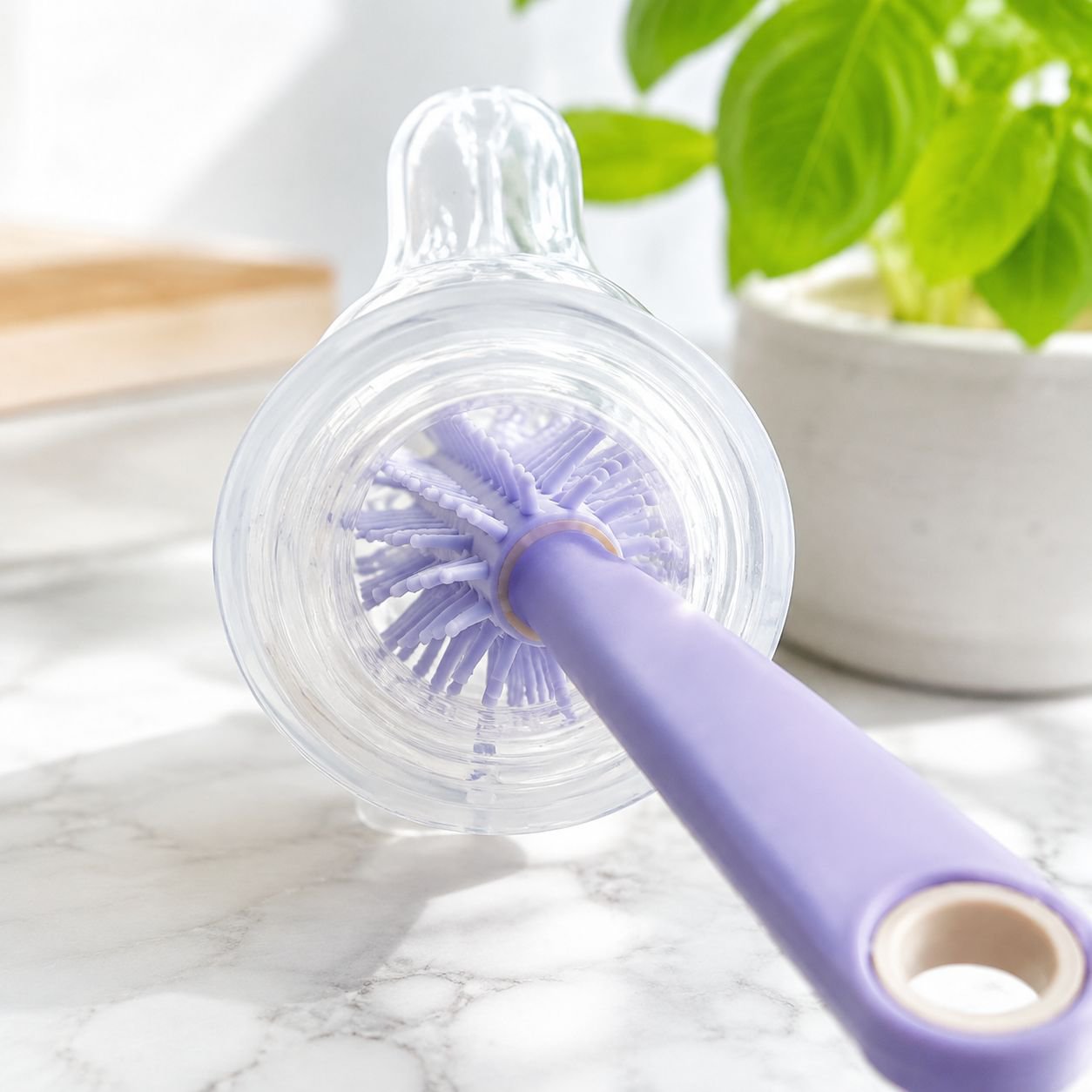 Tragbares Babyflaschenbürsten- und Silikon-Saugerbürsten-Set, Reinigungsset für unterwegs