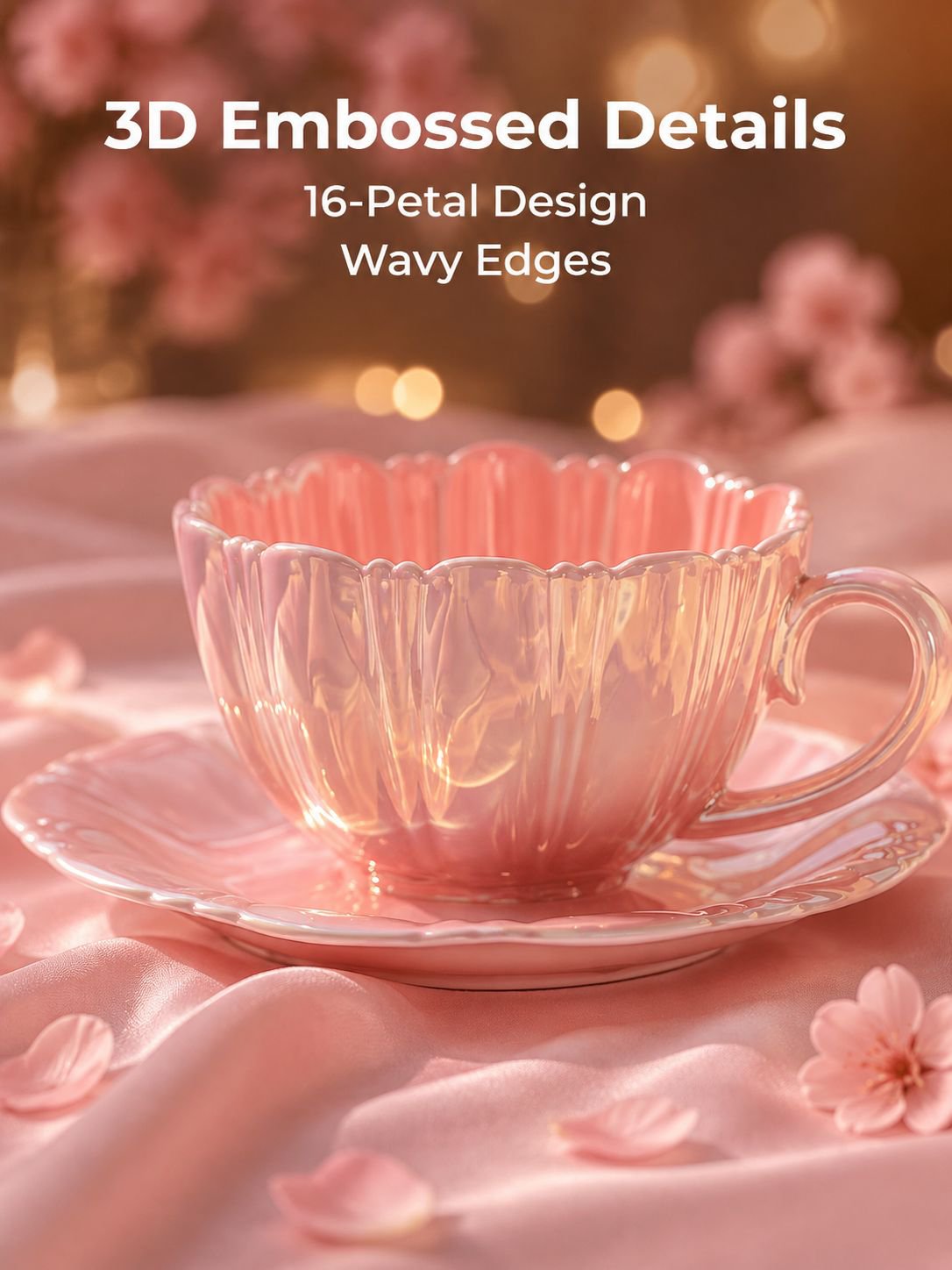 Petal Coffee Cup and Saucer Set