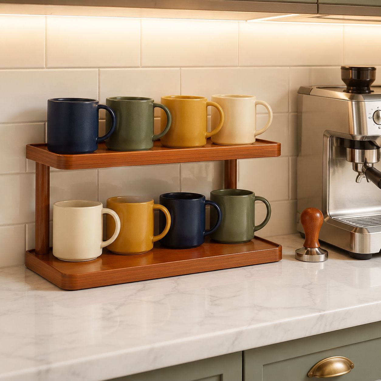 Workspace Cup Storage Rack Multi-purpose Desktop Mug Holder