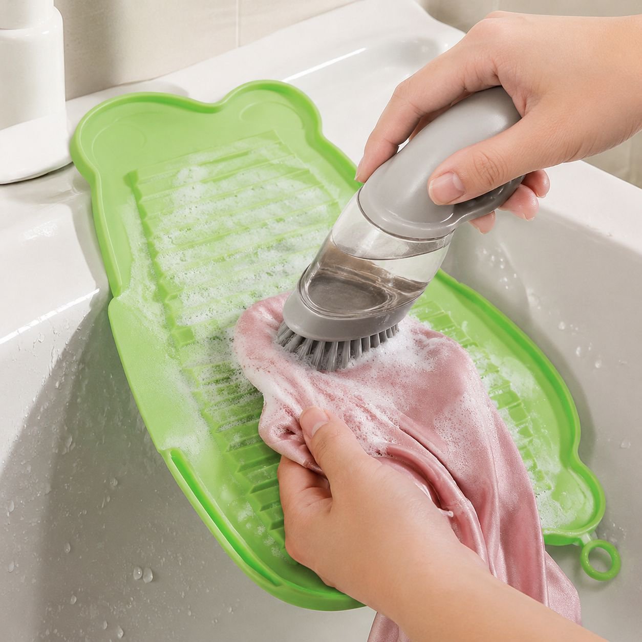 Household Multi-Functional Soft Silicone Washboard & Foldable Cutting Board