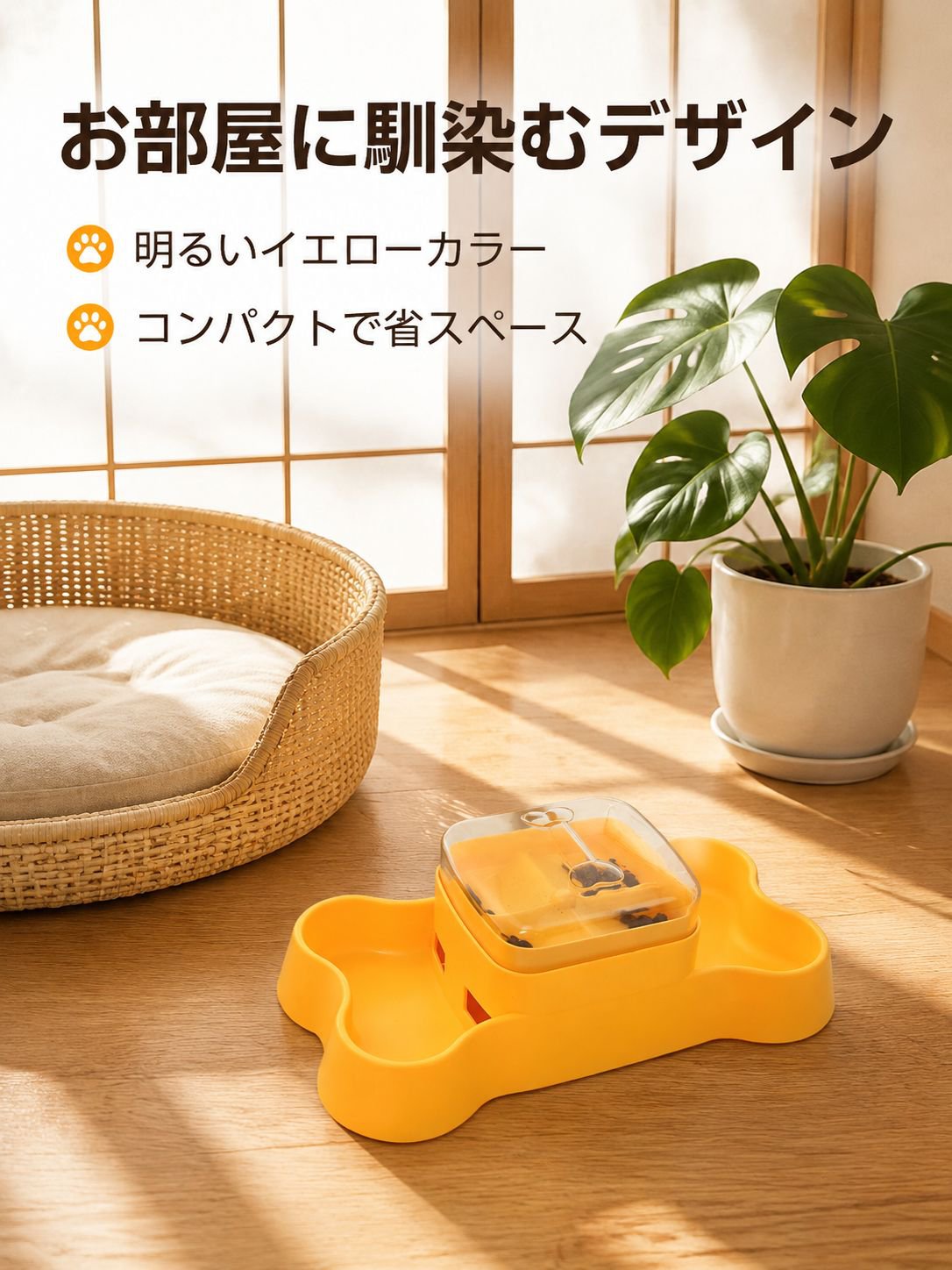 ペット押下自動給餌器