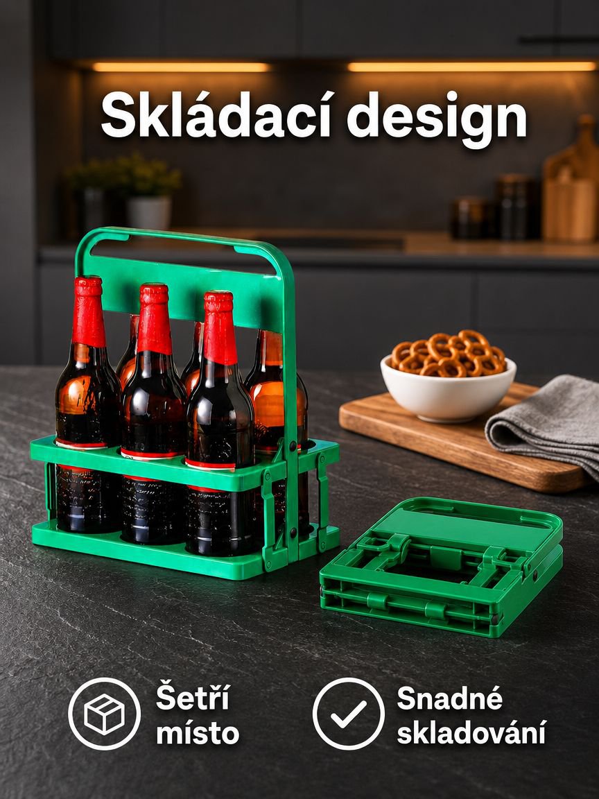 Skládací nosič na pivo