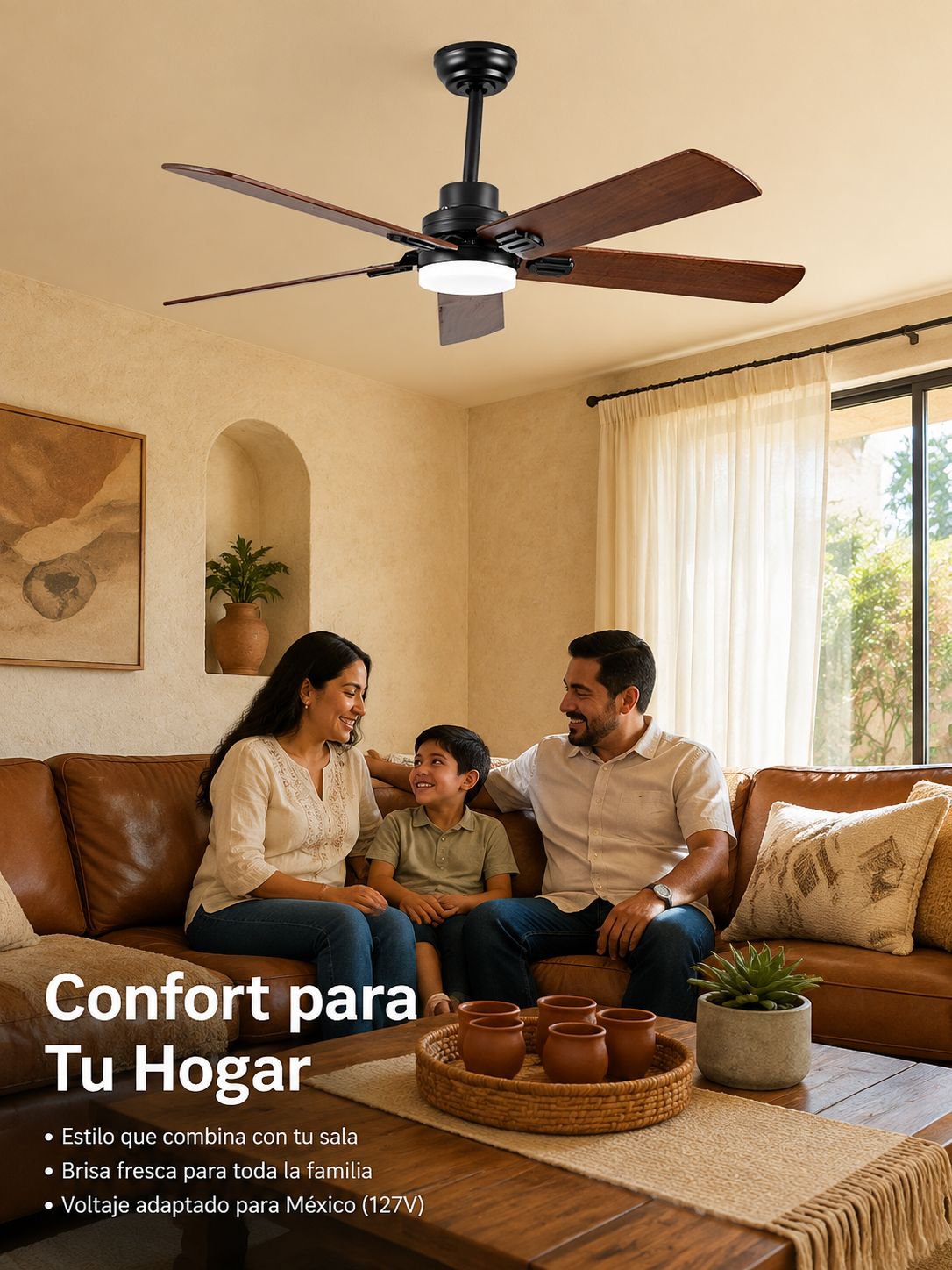 Ventilador LED de alta potencia y bajo ruido