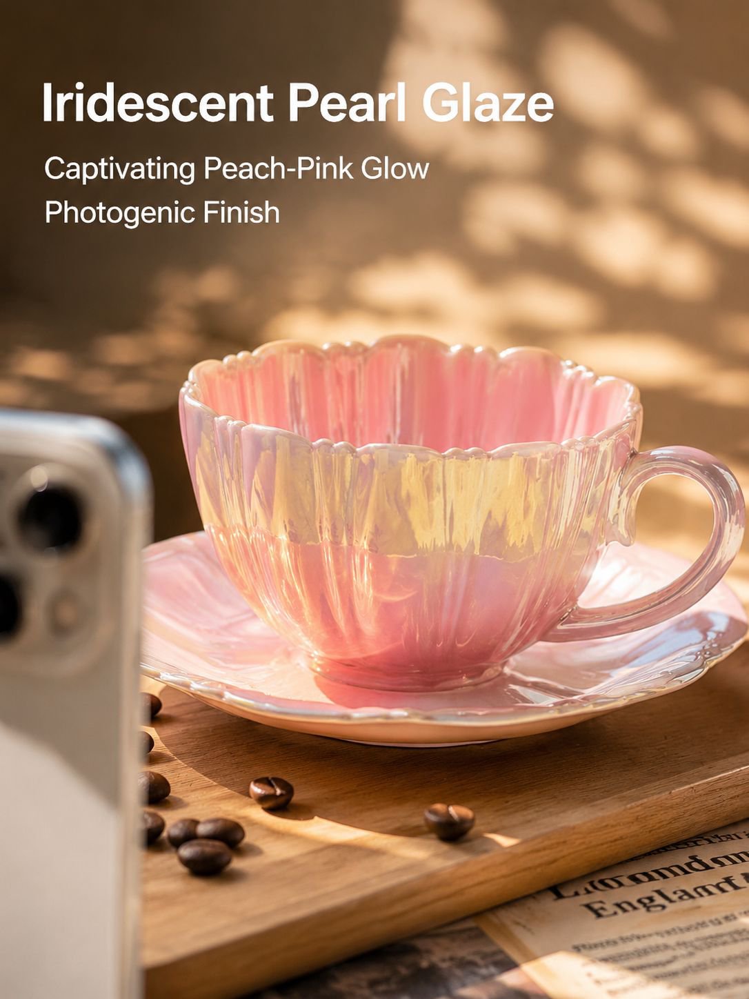 Petal Coffee Cup and Saucer Set