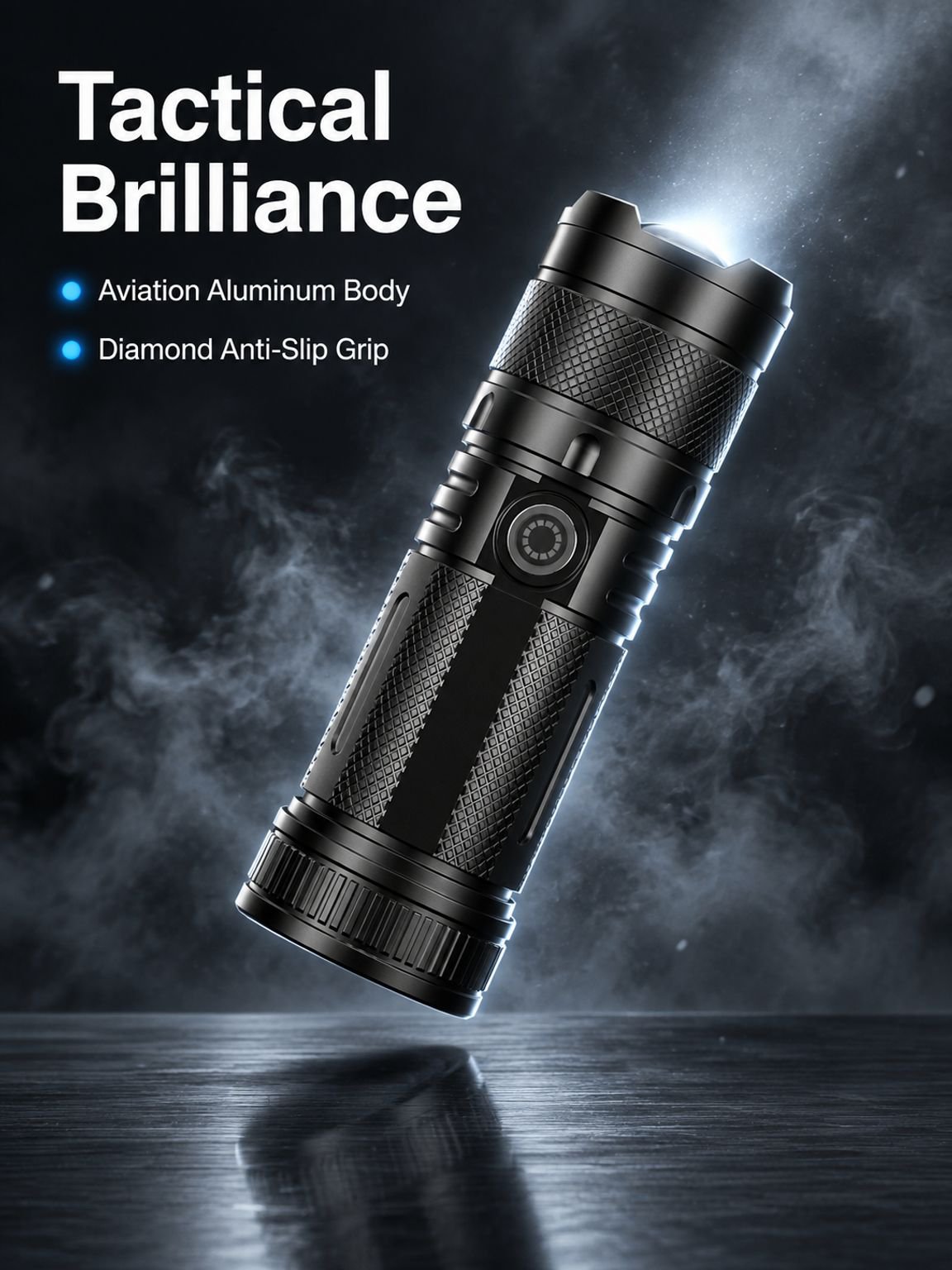 Multi-Function Long-Range High-Power Flashlight