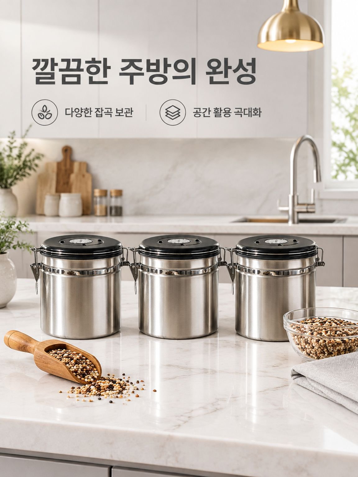 주방 수납 보관용기