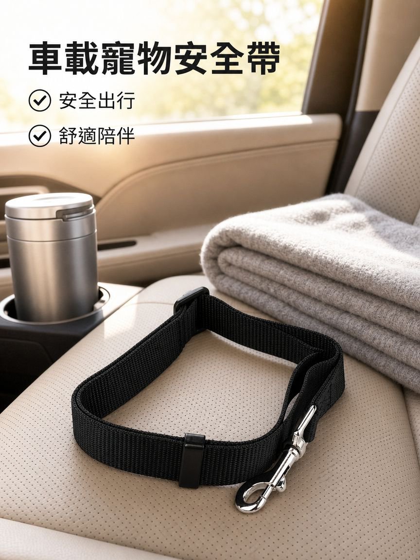 車載寵物安全帶狗狗猫咪牽引繩