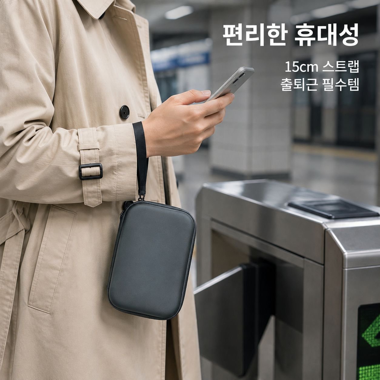 보조배터리 케이블 정리 파우치