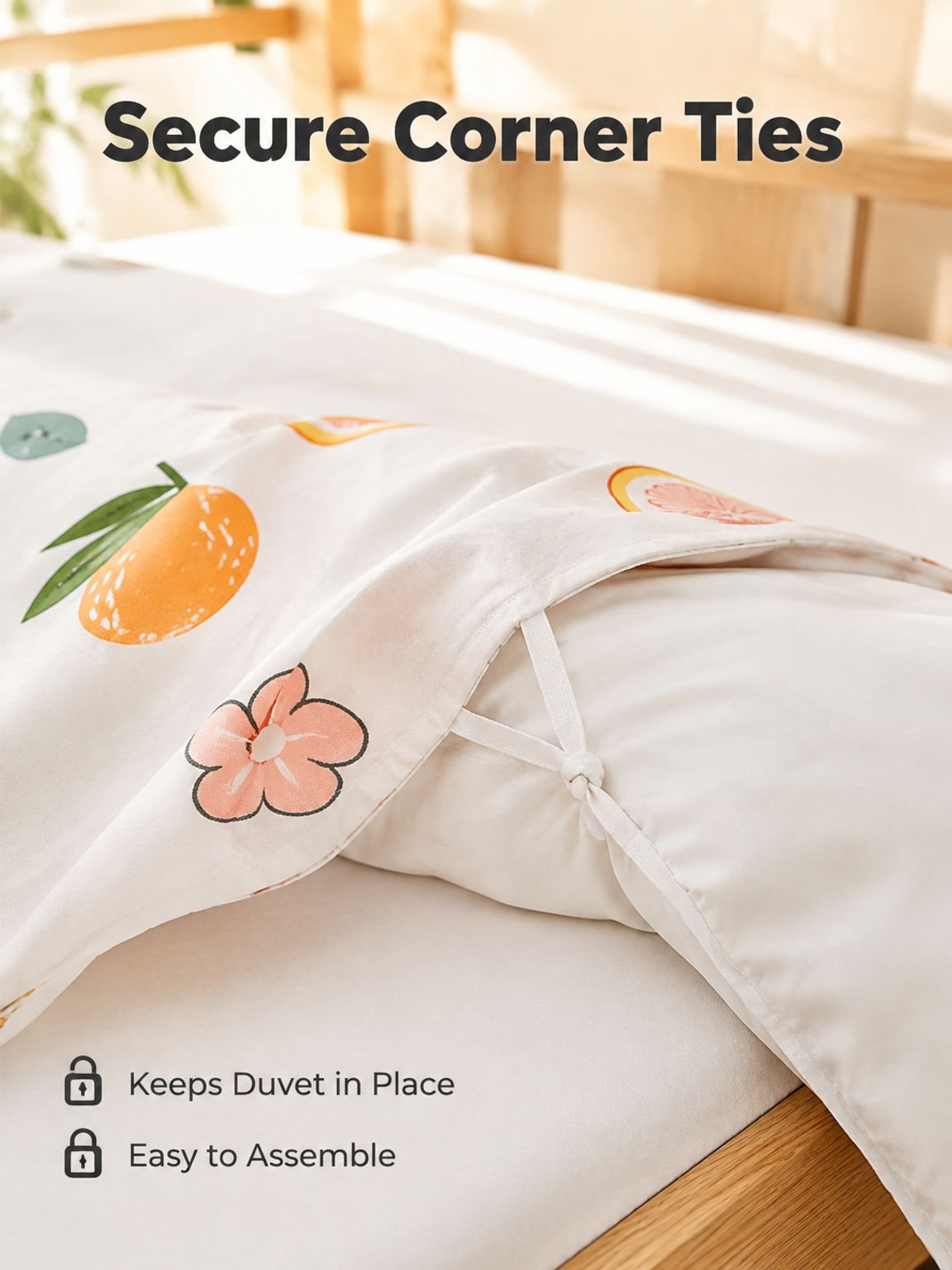 Printed bedding four-piece set