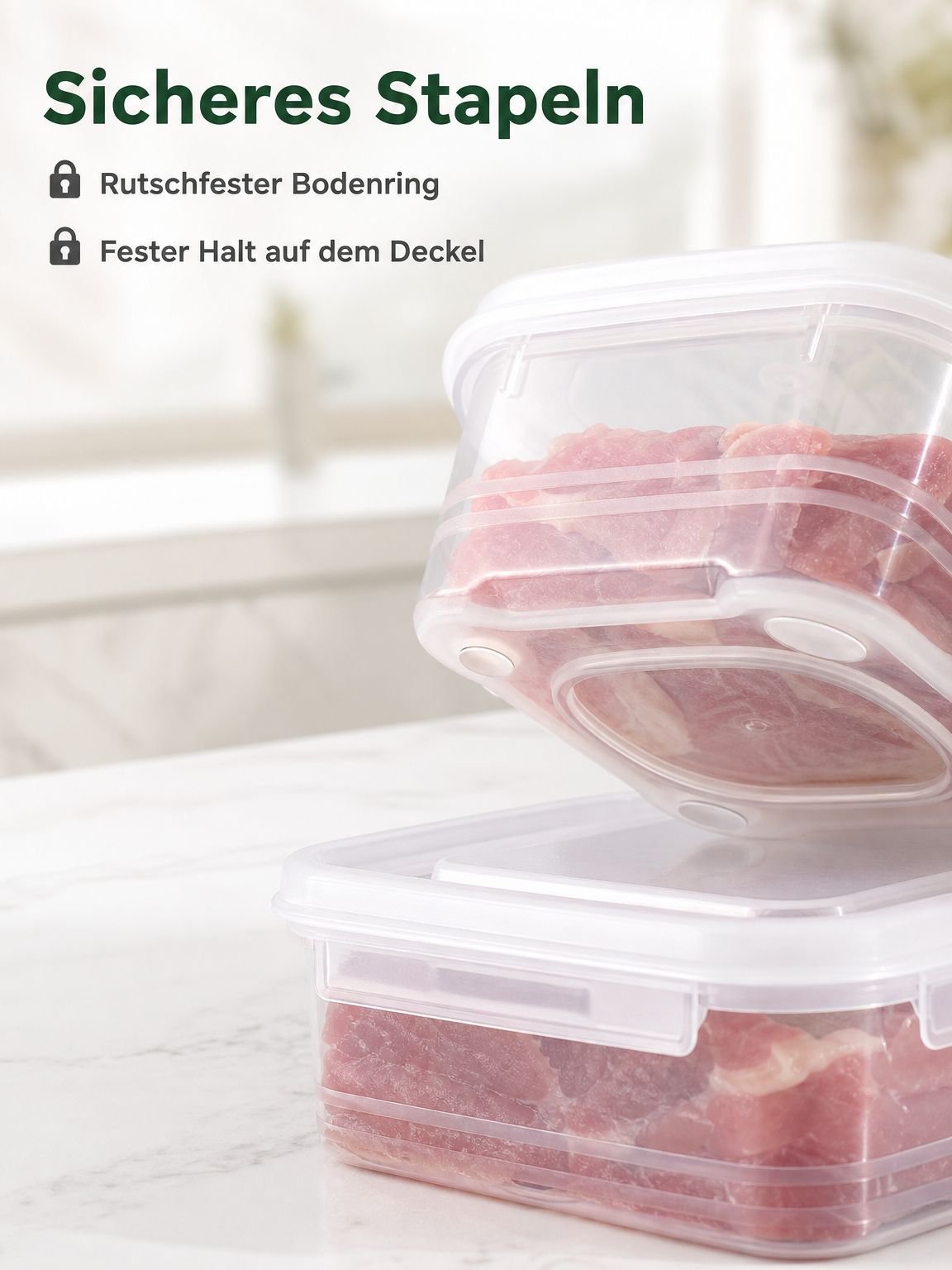 Praktische Frischhaltebox für Küche und Haushalt