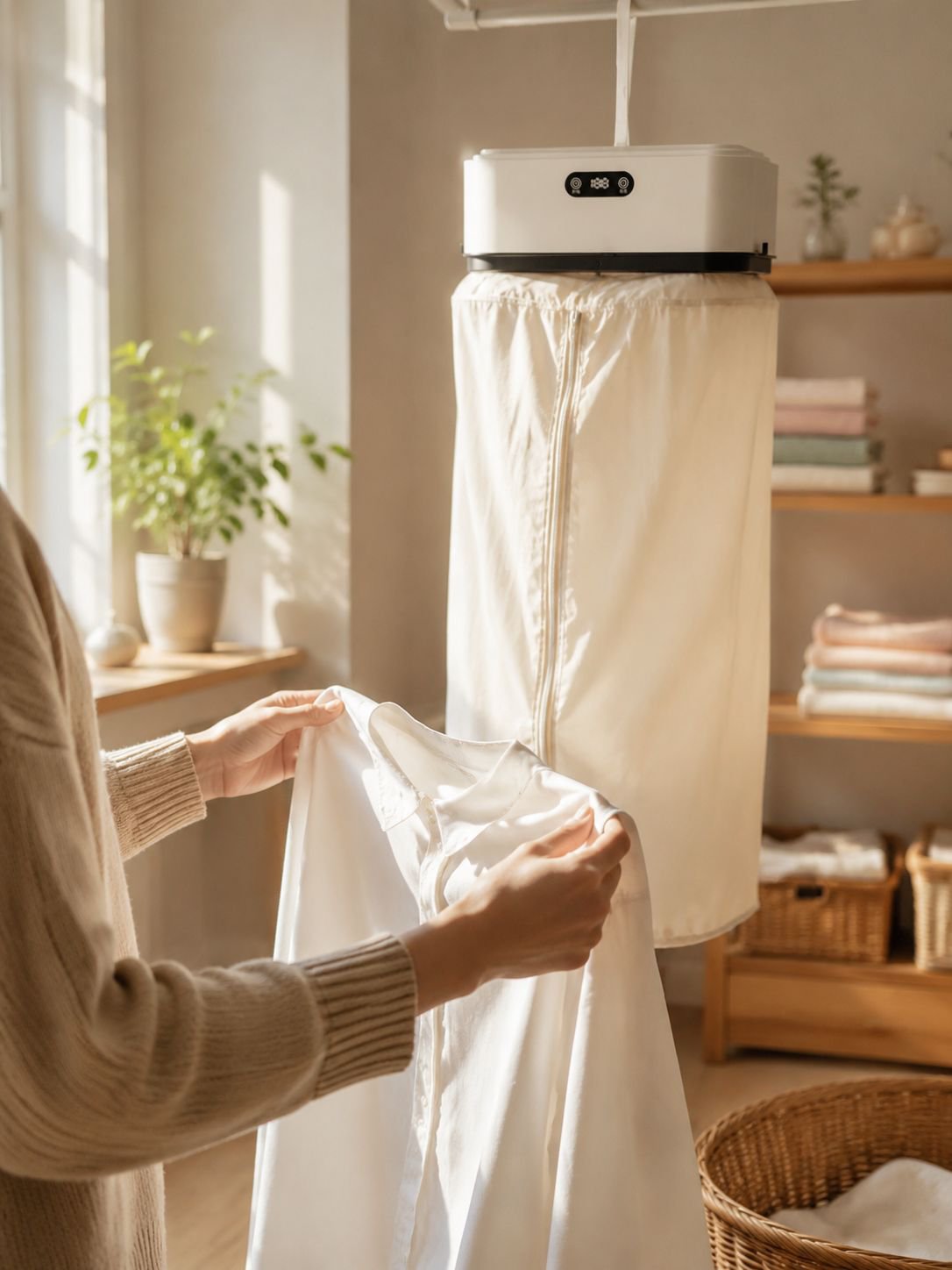 Electric portable garment dryer with quick dry function