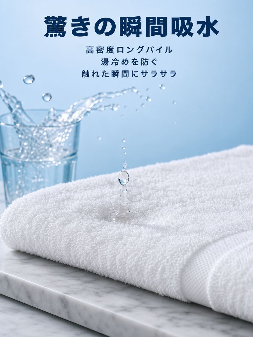 オールコットンやわらかバスタオル