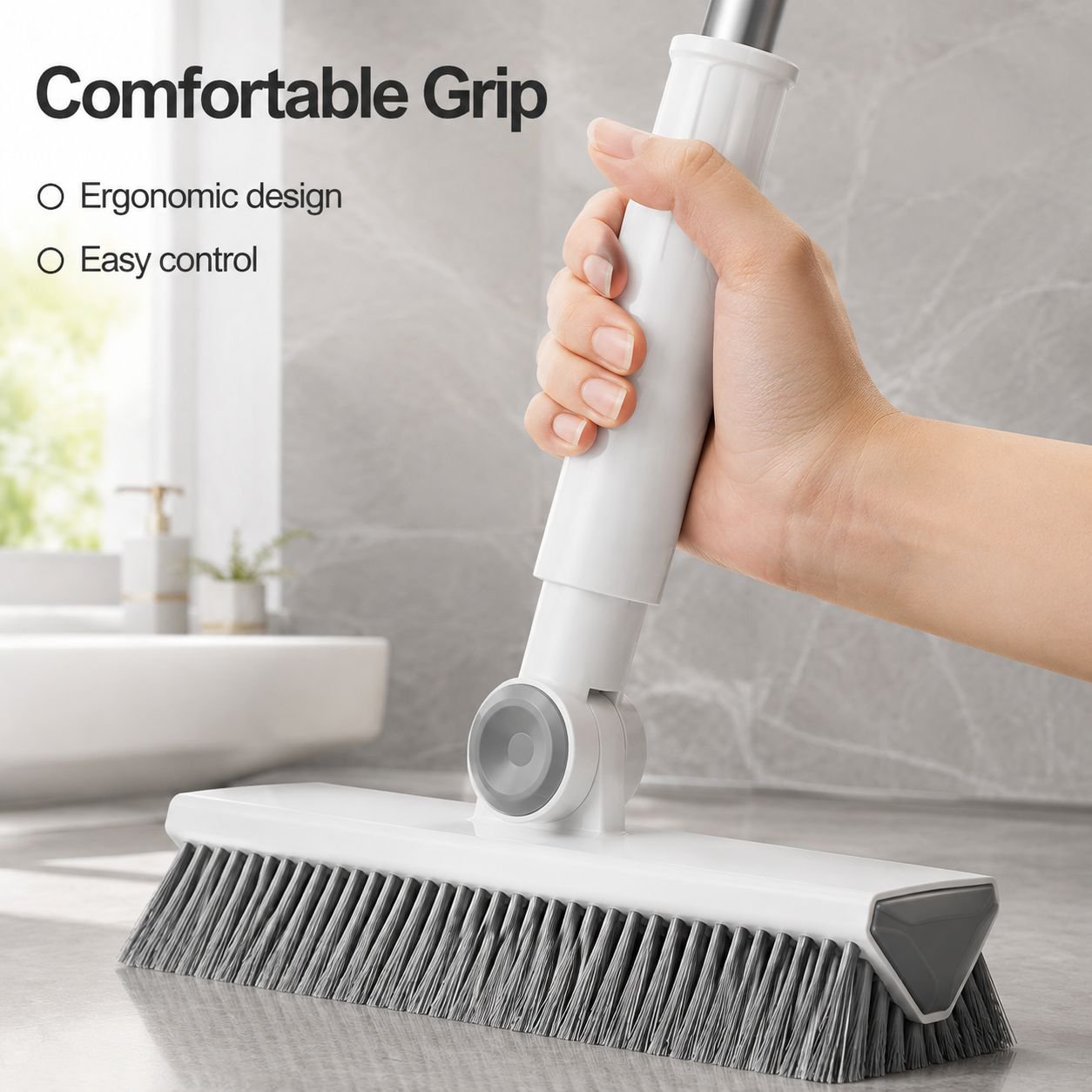 V-shaped corner cleaning floor brush
