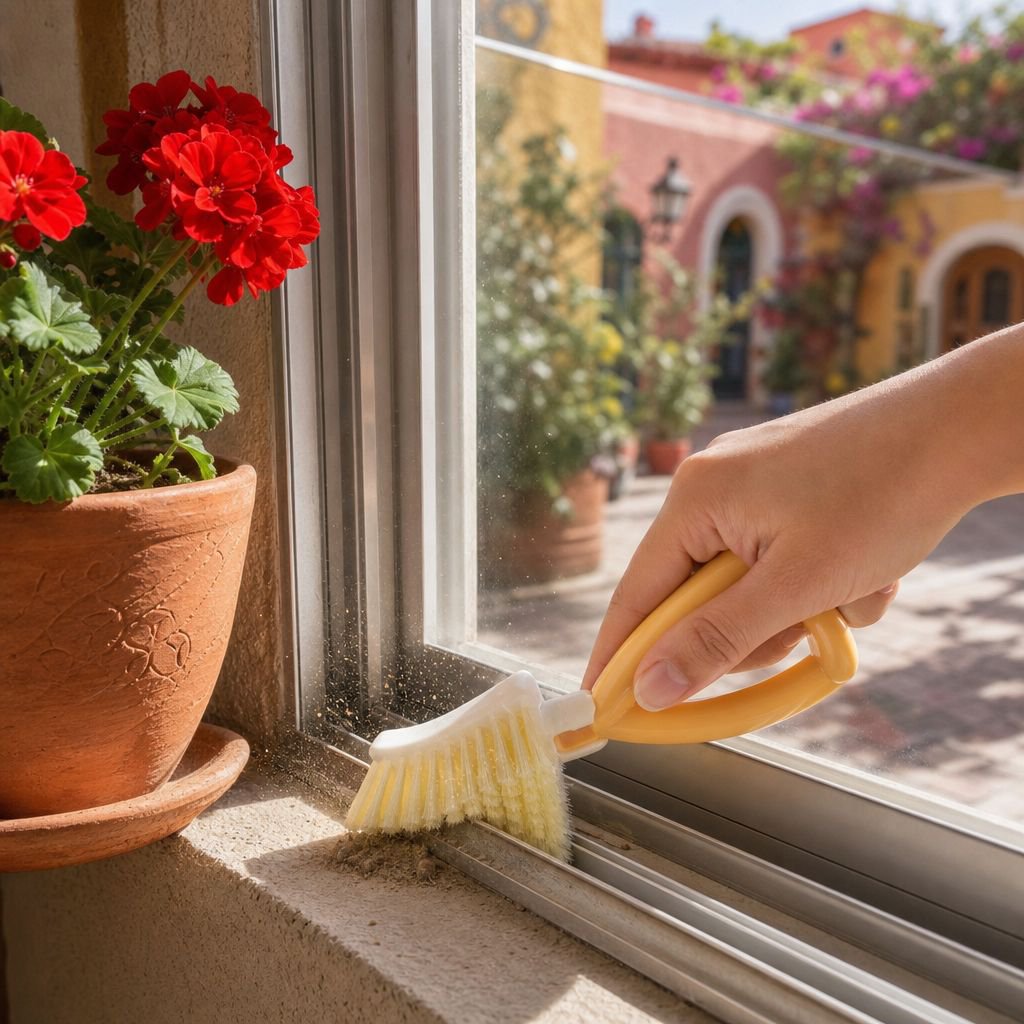Estante plegable para escurrir y cepillo triangular de limpieza de huecos para cocina