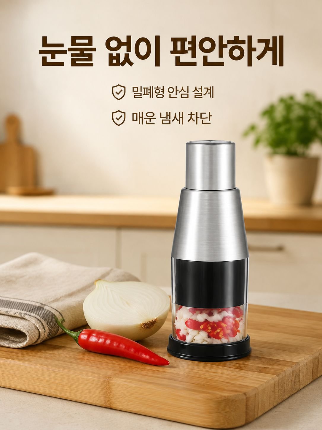 다기능 주방용 마늘 다지기