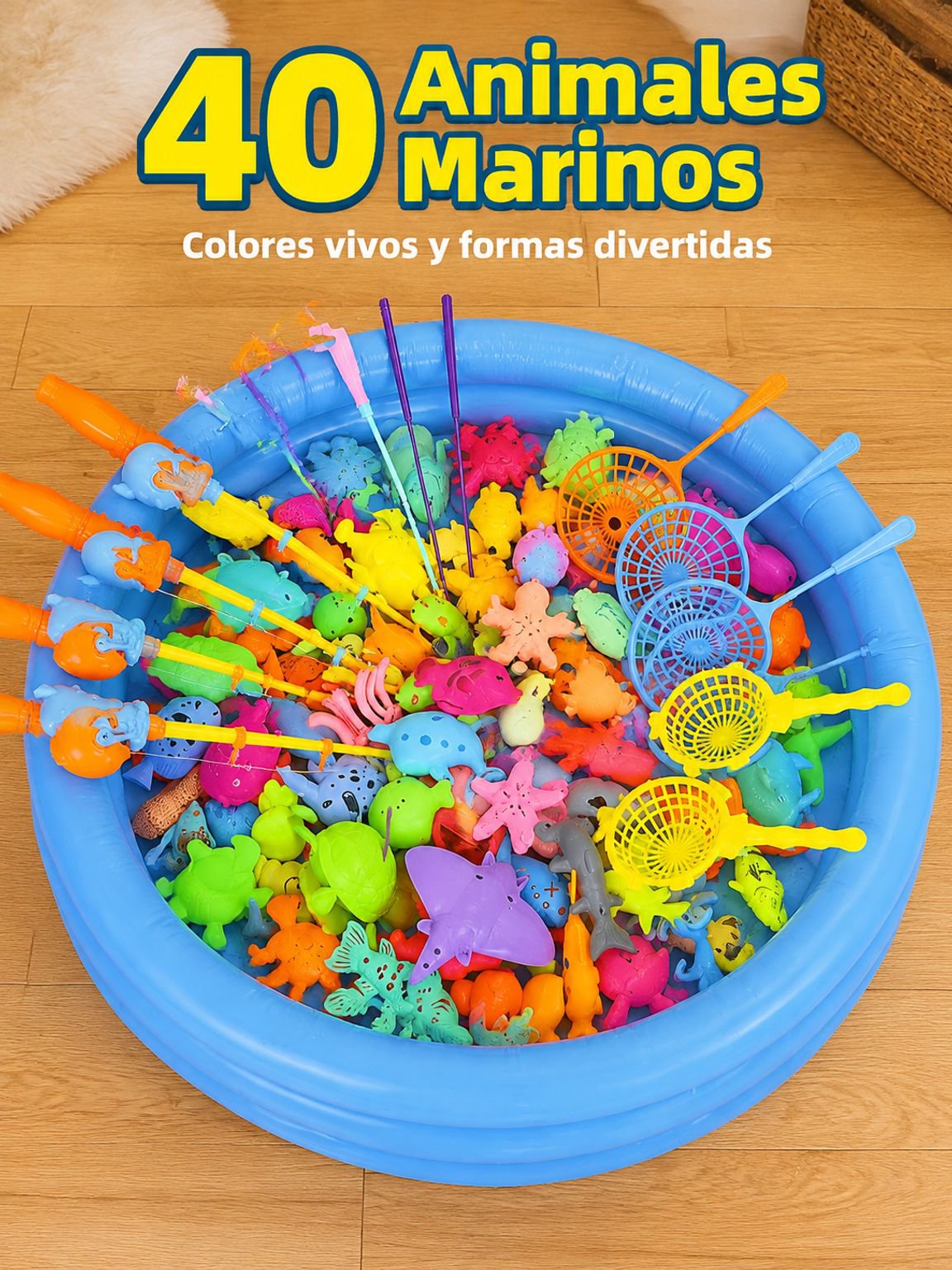 Piscina inflable de pesca para niños