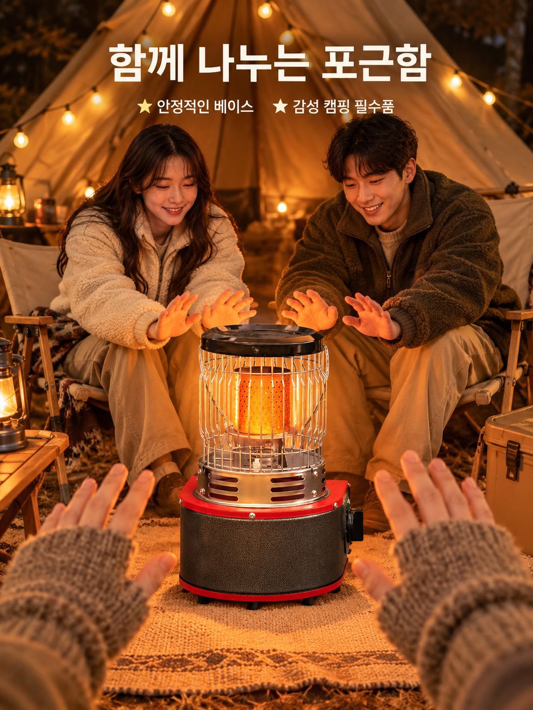 야외 캠핑용 다기능 휴대용 가스 히터