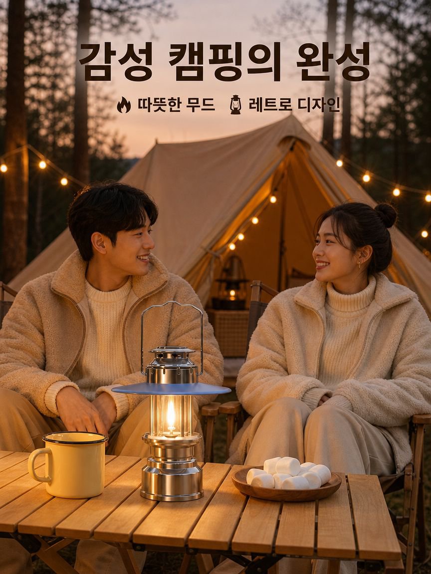 야외 캠핑용 휴대용 레트로 텐트 램프