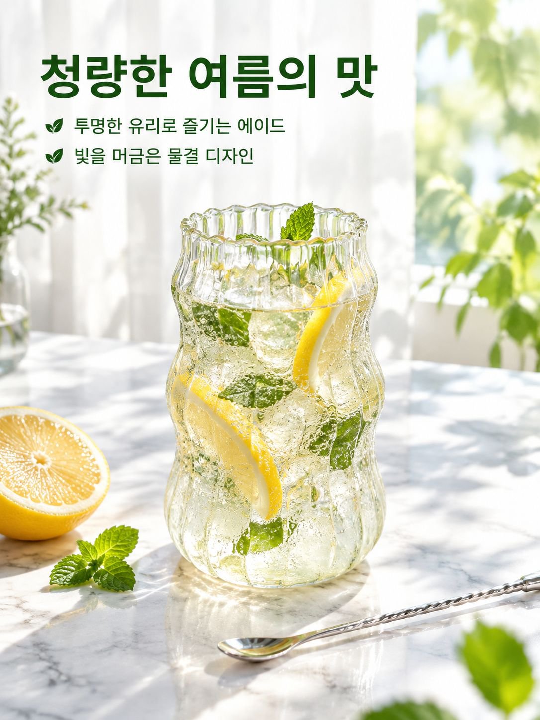 빈티지 잔 독특한 모양 물결 모양 커피 잔
