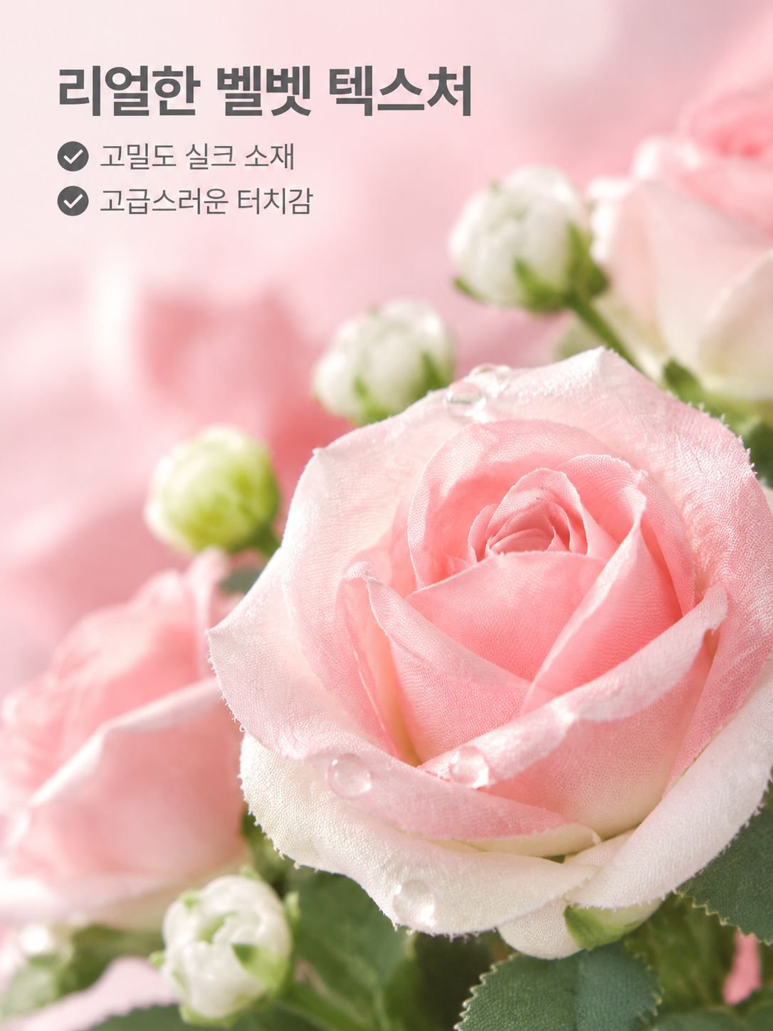 인조 장미꽃 실크 플라워 홈 인테리어 장식 소품