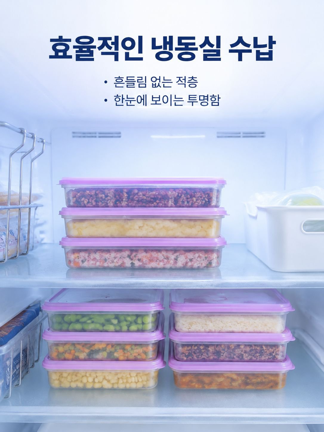냉동육 및 다진 마늘용 분리식 냉동 빠른 분할 포장함