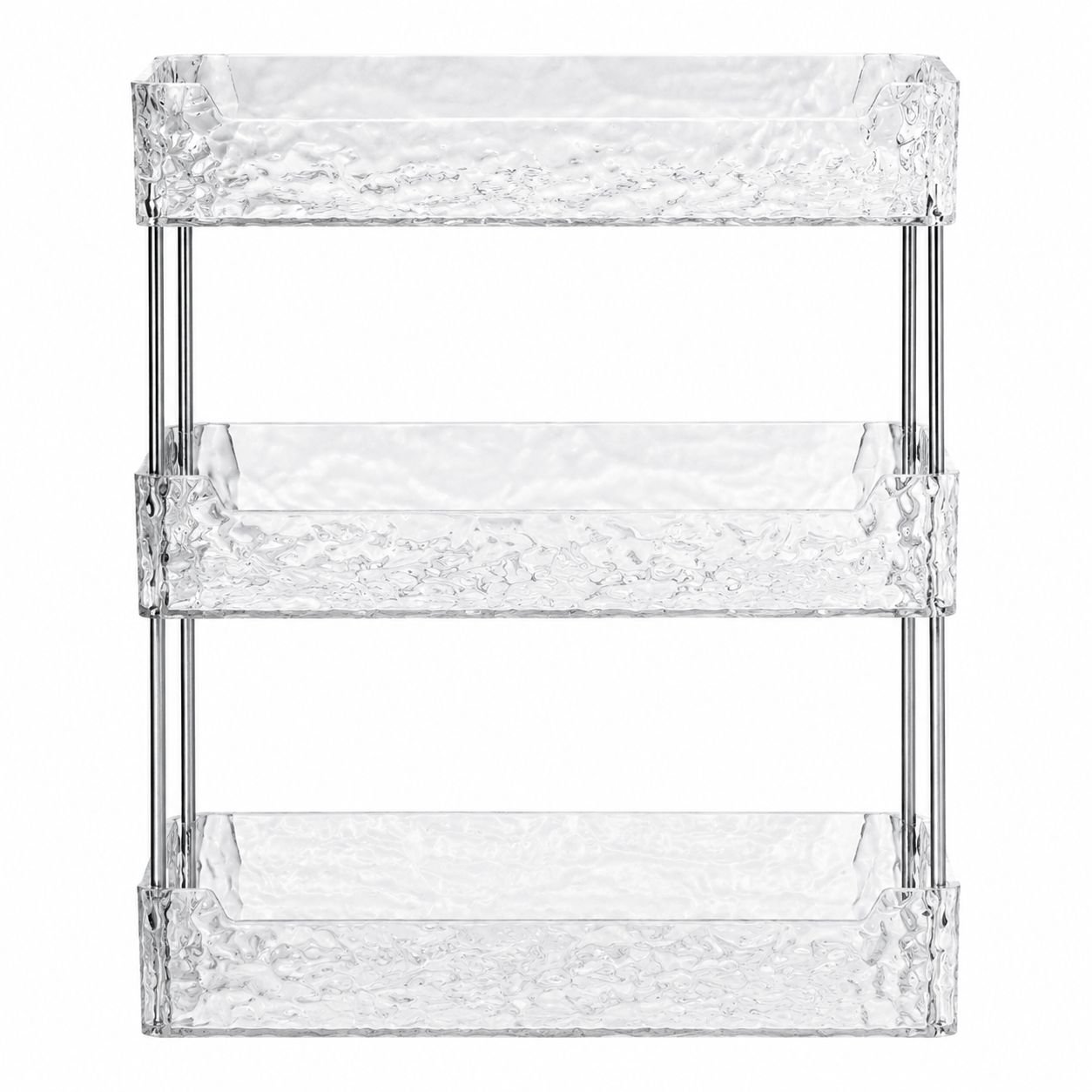 Bathroom Desktop Cosmetics Storage Rack Glacier Pattern Multi-Functional Storage Box