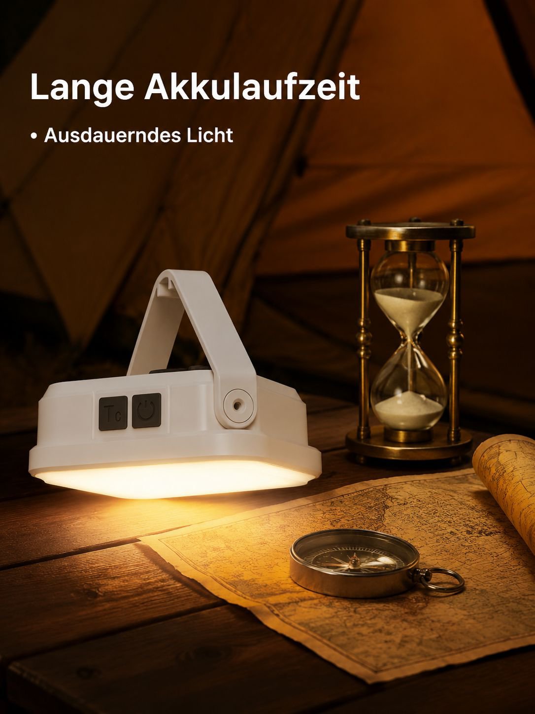 Mini Notfall-Superhelle Solaraufladbare Campinglampe
