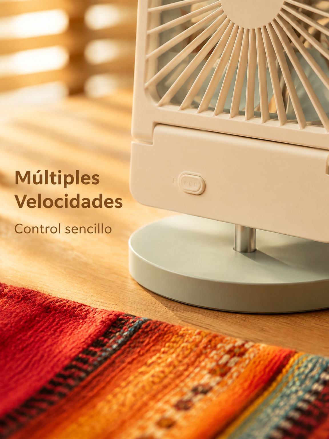 Ventilador portátil de bajo consumo energético