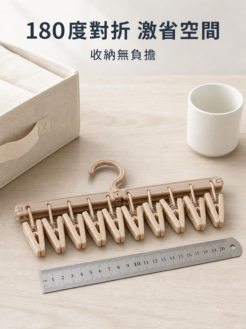 多功能摺疊防風曬衣架