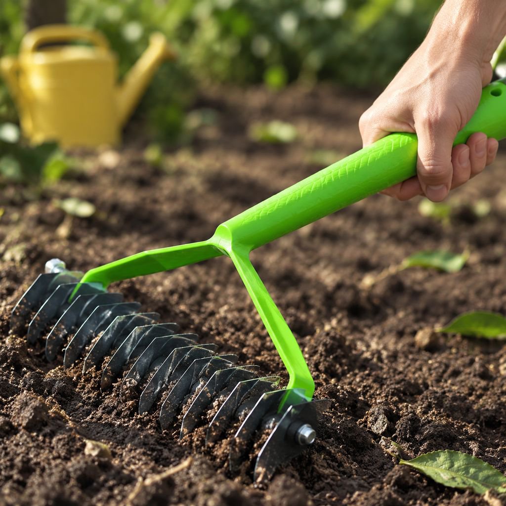 Soil Loosening Manganese Steel Rake - Your Gardening Helper