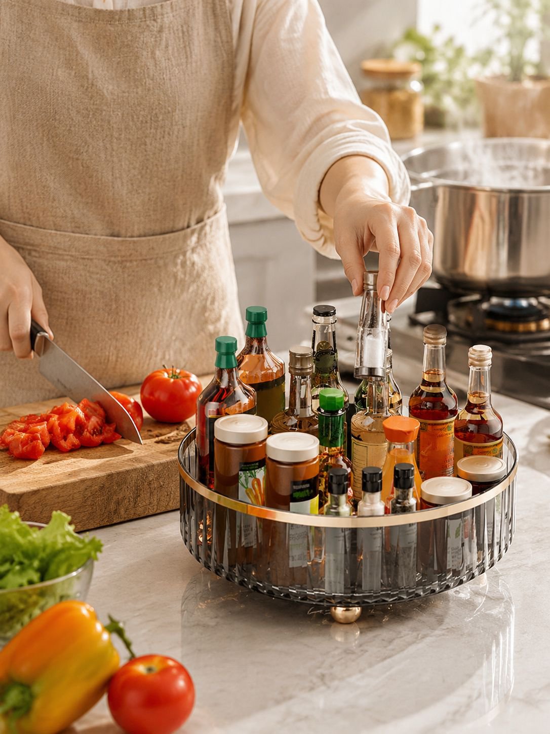 Organizador de cocina premium con estilo minimalista