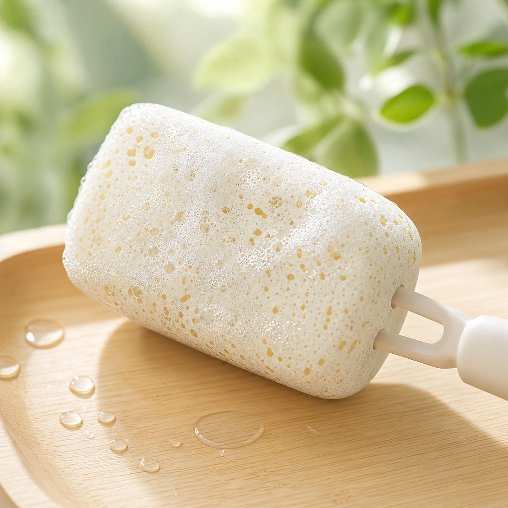 portable baby bottle brush with nipple cleaner