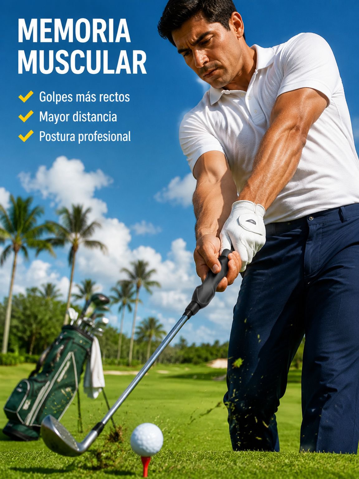 Corrector de agarre y postura para golf