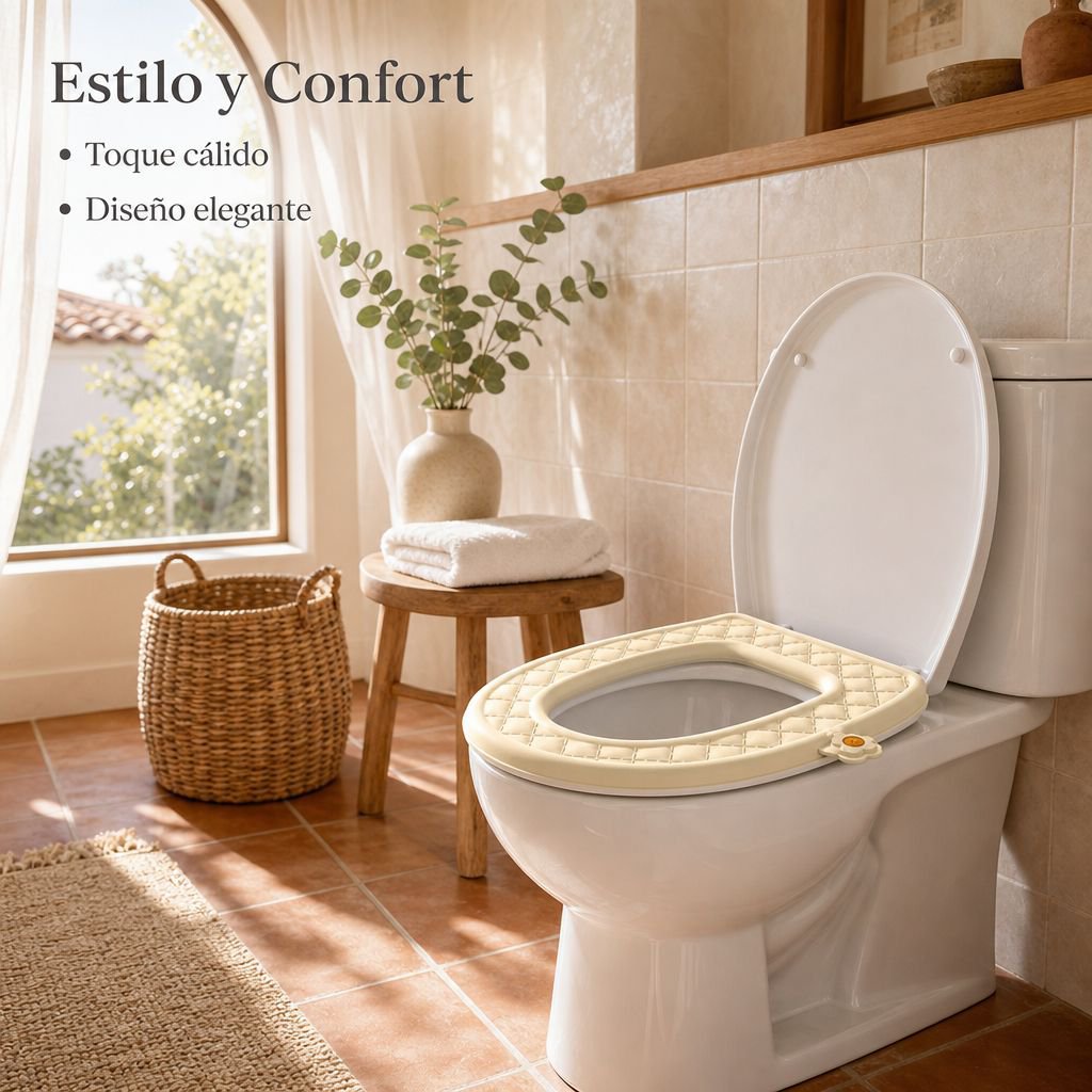 Cojín de inodoro aromático, grueso, impermeable, lavable, con mango, apto para todo el año