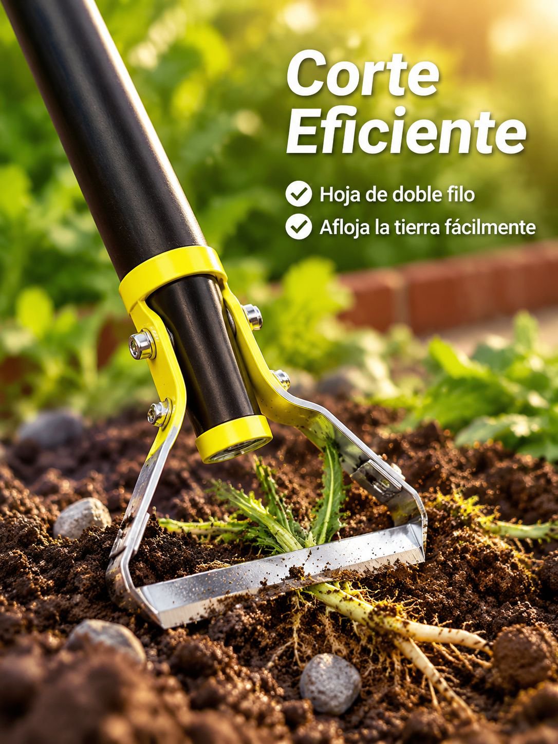 Herramienta para deshierbe azada de jardín