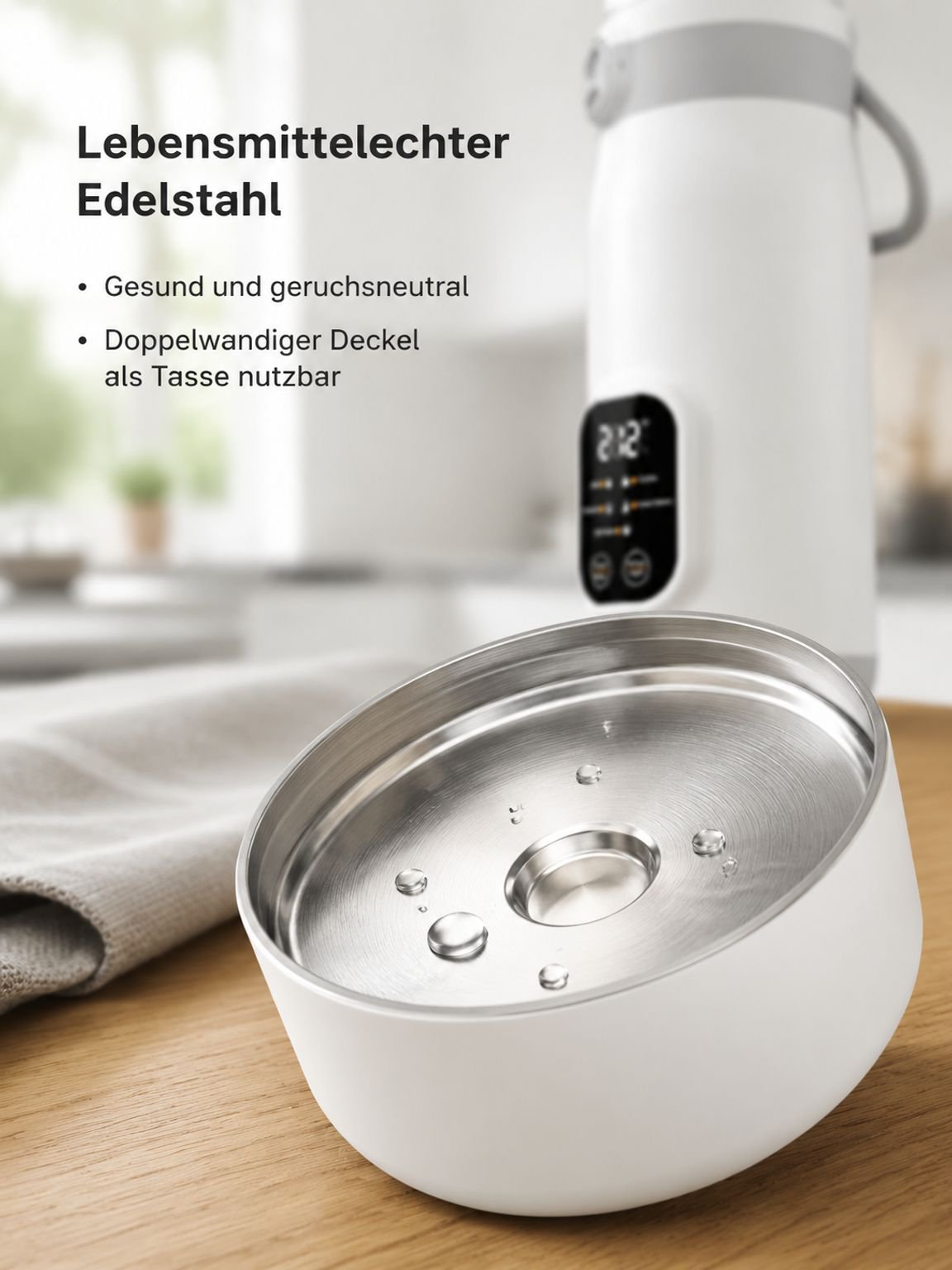 Smartes Design trifft Funktionalität – Wasserkocher mit intelligenter Steuerung