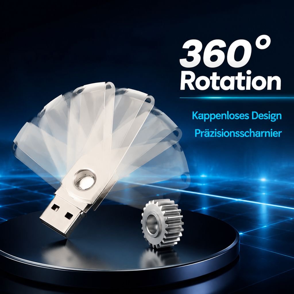 Metall-Dreh-USB-Stick Wasserdicht und tragbar