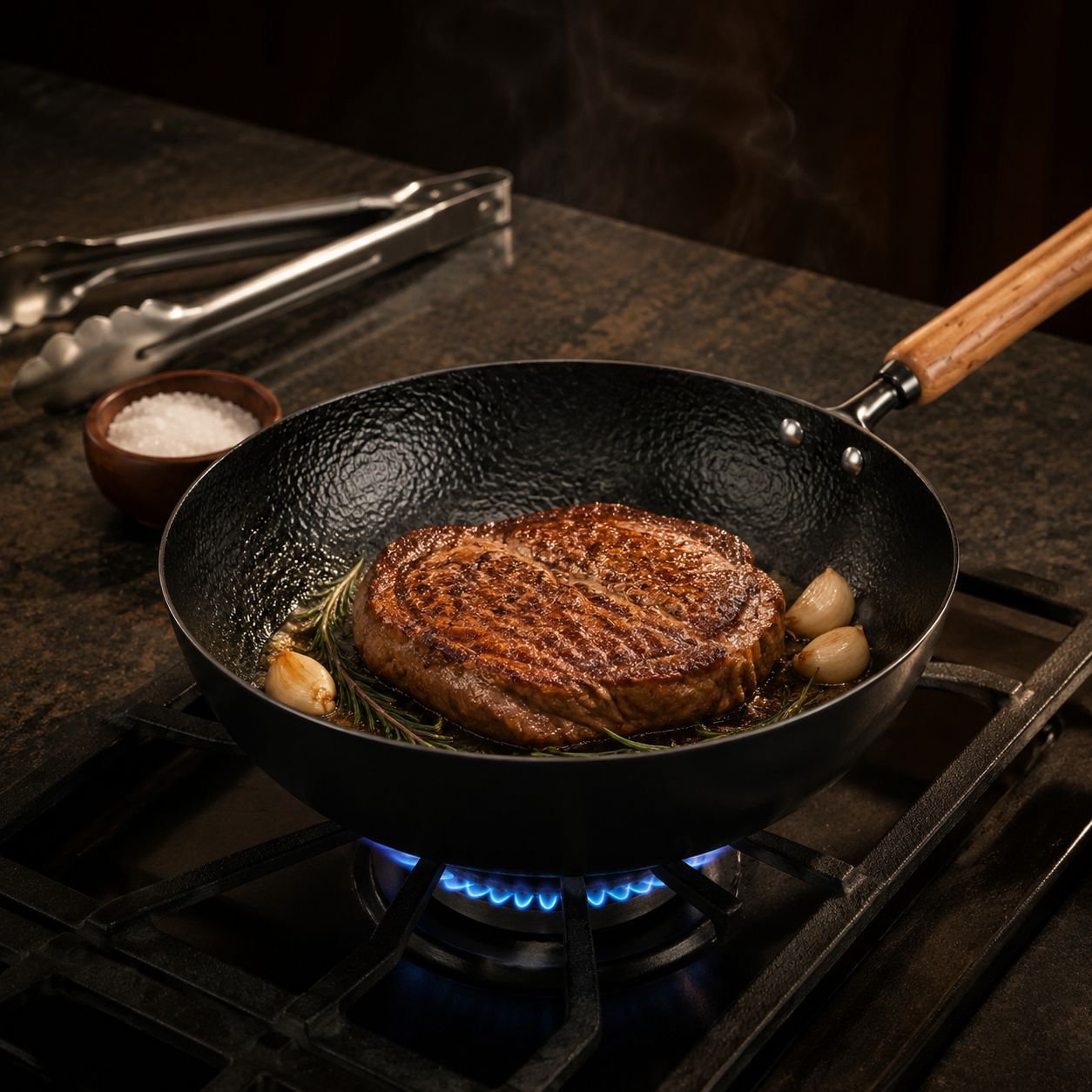 Nonstick Household Iron Pan with ergonomic handle