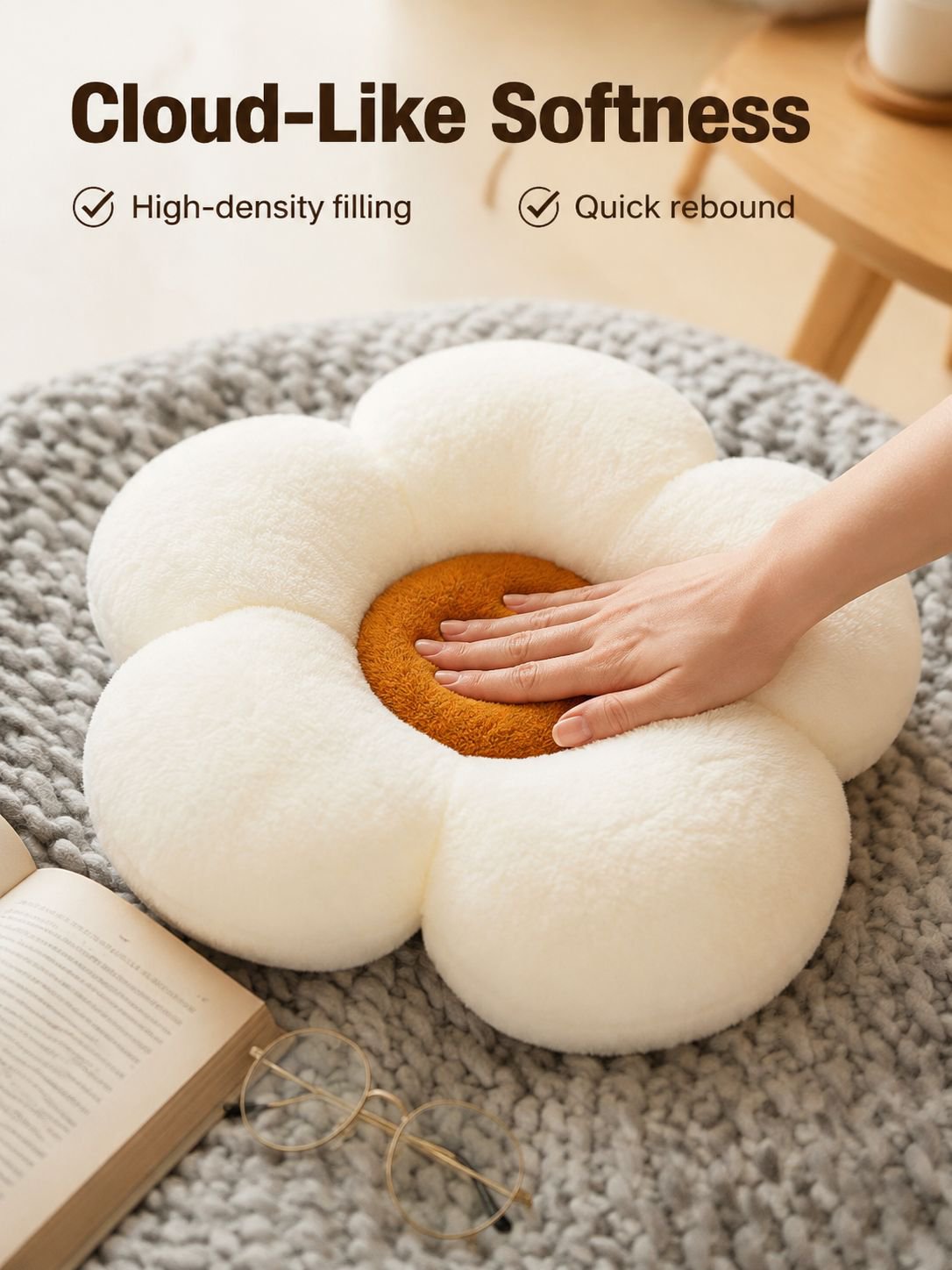 Cute Sunflower Sofa Back Pillow