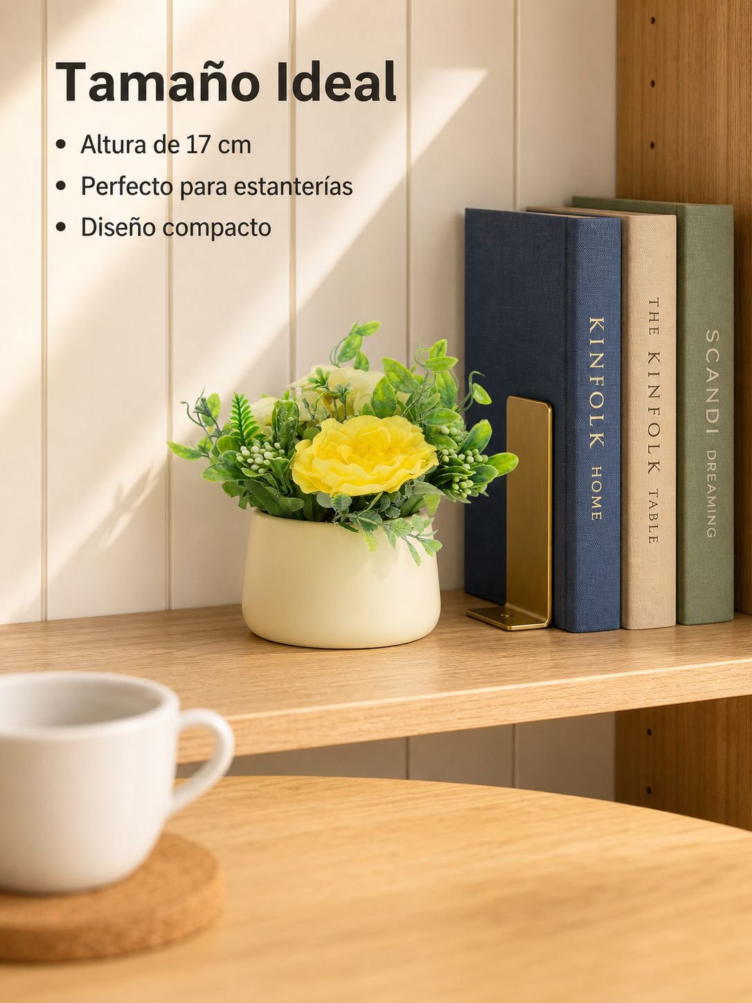 Maceta de cerámica para flores artificiales