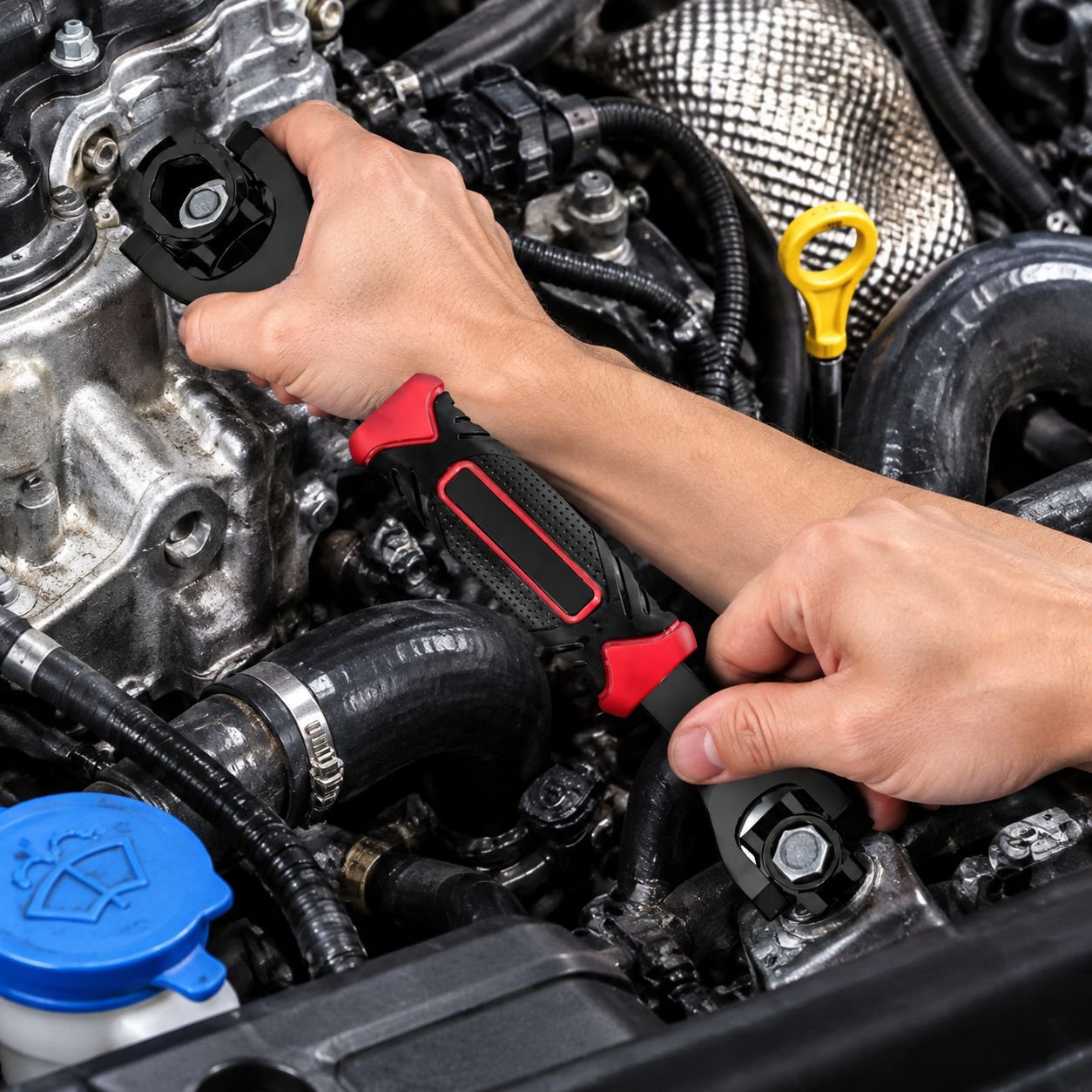 Metric Multi-in-1 Key Wrench for versatile use