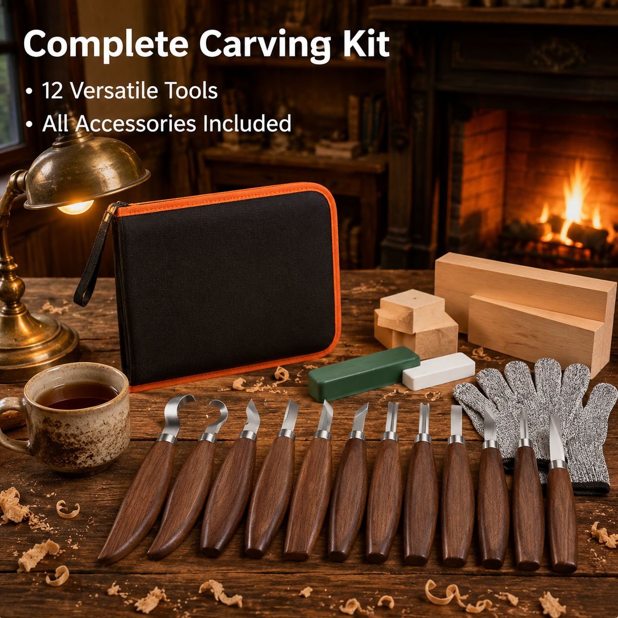 Wood Carving Chisel Set Handcrafted Woodworking Tools