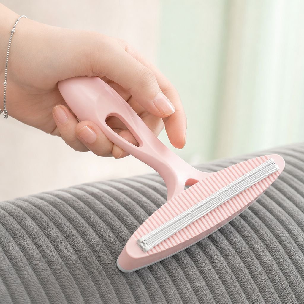 Reusable lint brush for pet clothing