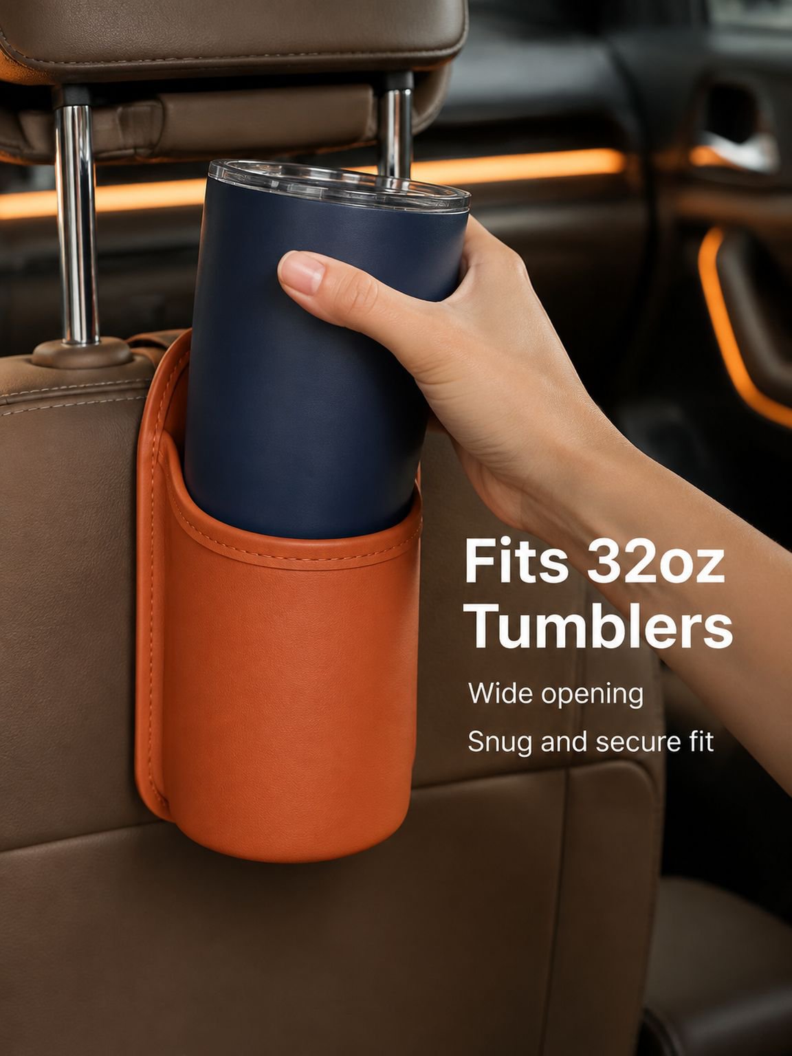 Sturdy car water bottle holder