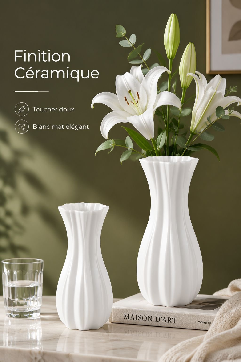 Bouteille en plastique à style français