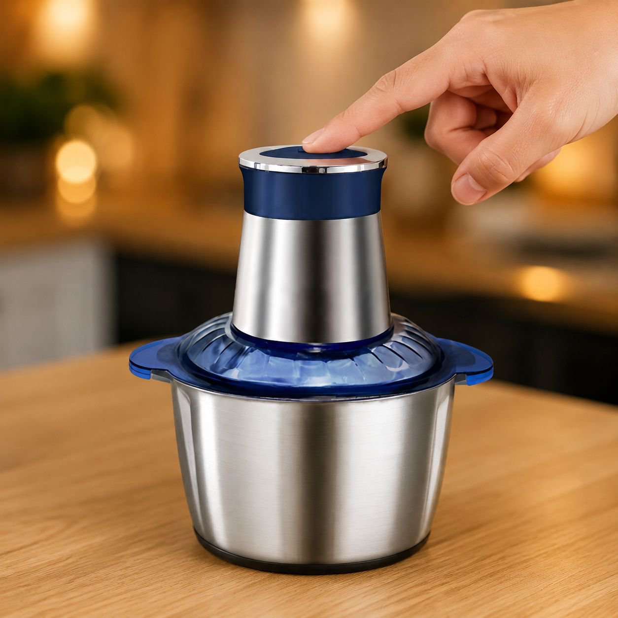 Powerful mini meat grinder processing pork