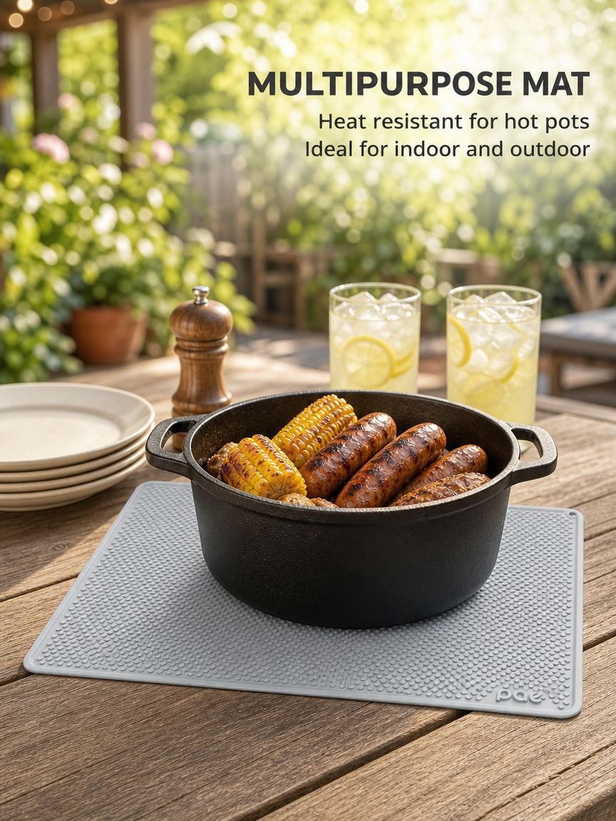 Versatile draining and storage mat for home use