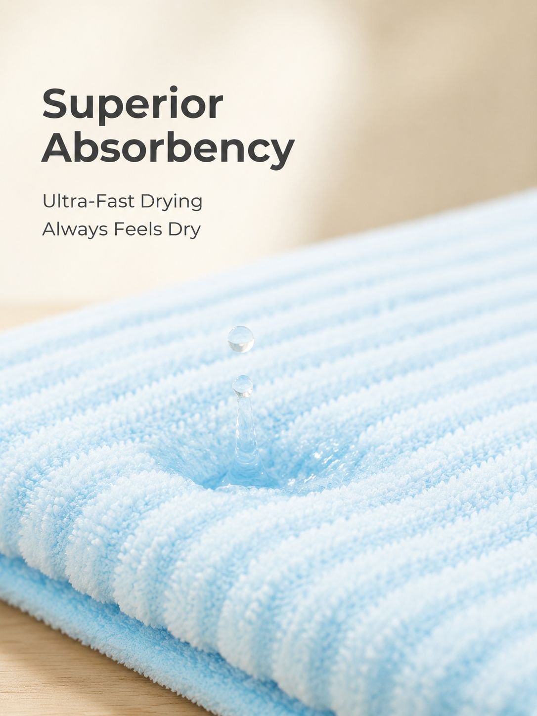 Highly absorbent coral fleece towel for kitchen and household use