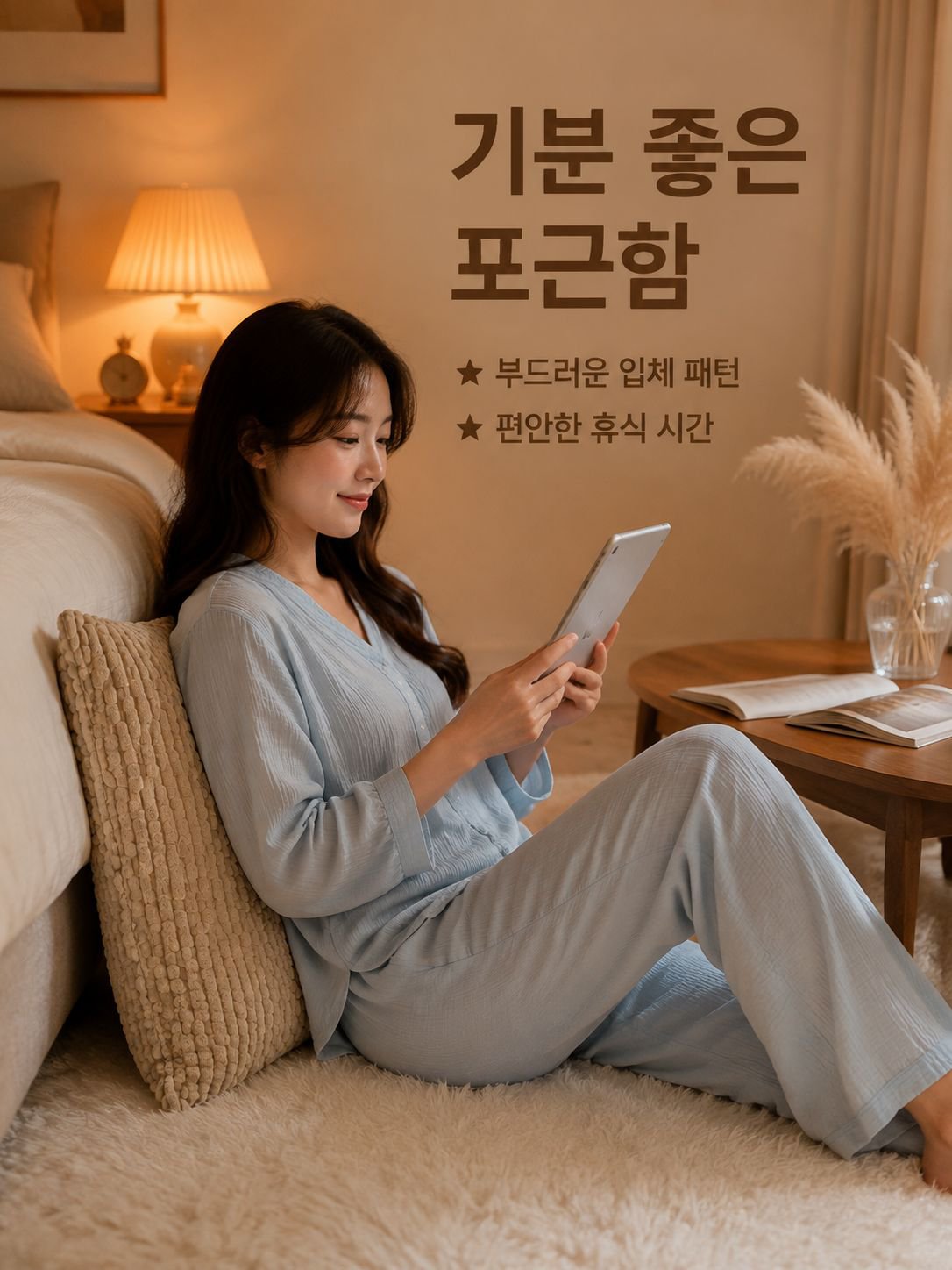 체인 코듀로이 쿠션 베갯잇